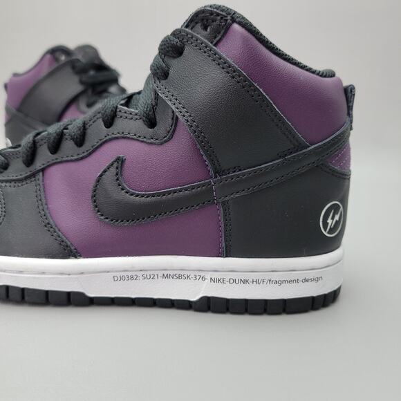Nike Dunk High Fragment Beijing Black Purple DJ0382-600 Mens Size 5 / Womens 6.5 - Picture 3 of 10